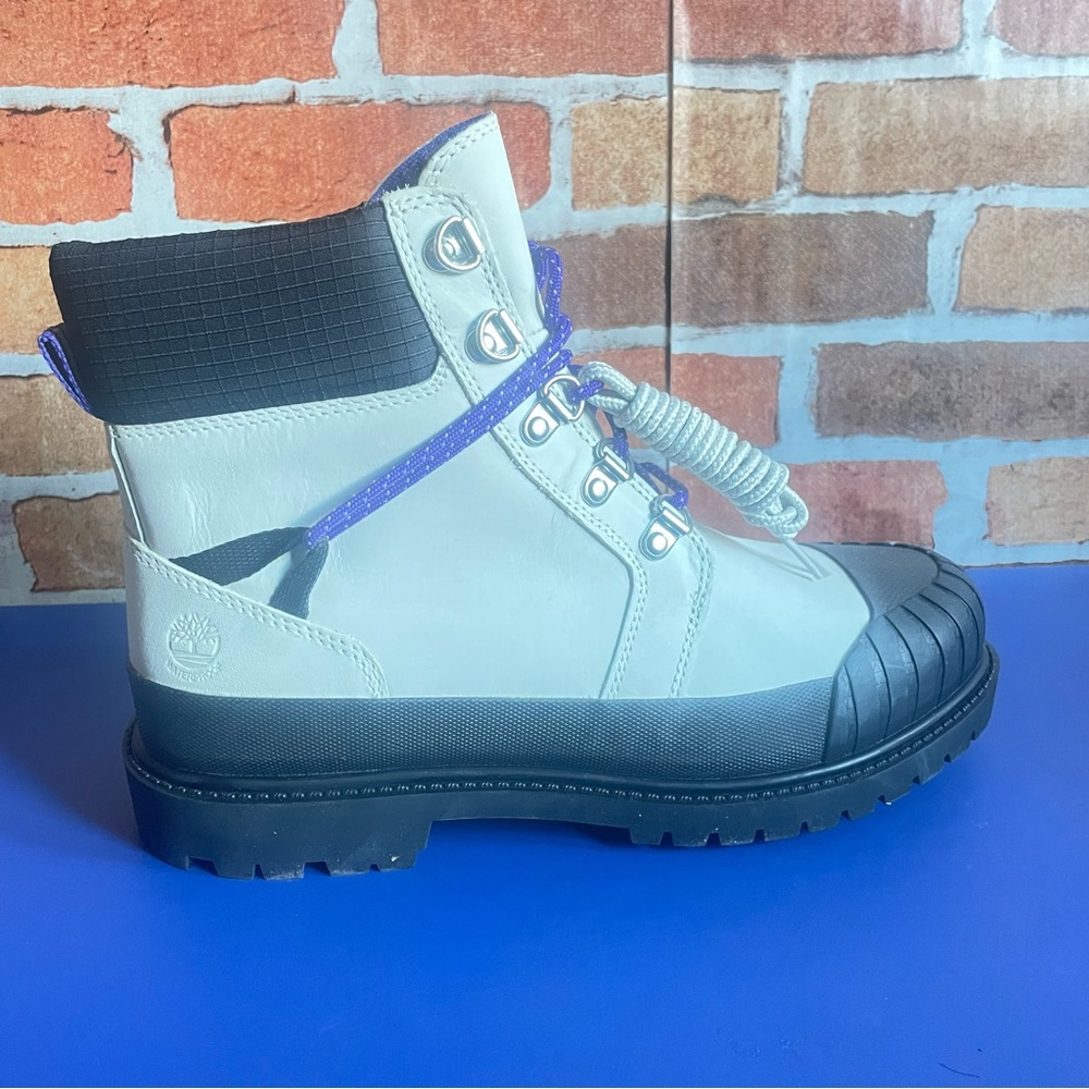 Womens Timberland 6" Heritage Rubber Toe WP Boot - Light Grey,